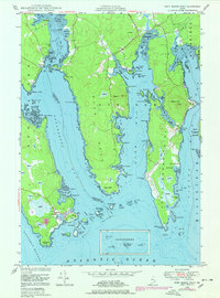 Petit Manan Point 1948 topographic map thumbnail