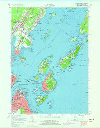 Portland East 1956 topographic map thumbnail