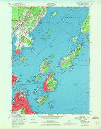 Portland East 1956 topographic map thumbnail