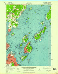 Portland East 1956 topographic map thumbnail