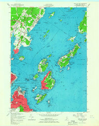 Portland East 1956 topographic map thumbnail