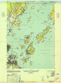 Portland East 1944 topographic map thumbnail