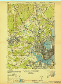 Portland West 1944 topographic map thumbnail