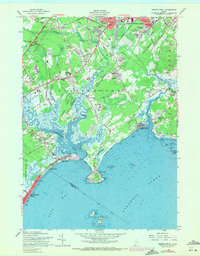 Prouts Neck 1957 topographic map thumbnail