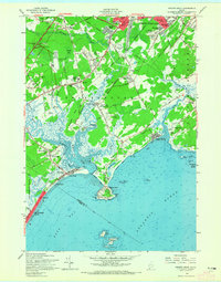 Prouts Neck 1957 topographic map thumbnail