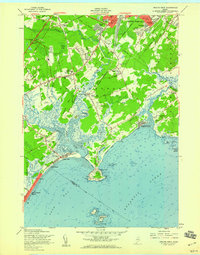 Prouts Neck 1959 topographic map thumbnail
