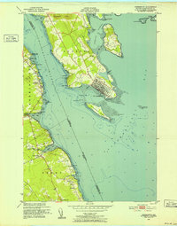 Robbinston 1949 topographic map preview
