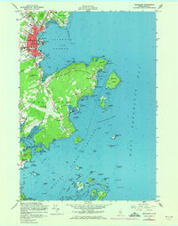 Rockland 1955 topographic map thumbnail
