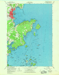 Rockland 1955 topographic map thumbnail