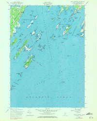 South Harpswell 1956 topographic map thumbnail