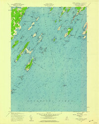 South Harpswell 1956 topographic map thumbnail