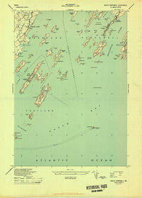 South Harpswell 1944 topographic map thumbnail