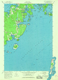 Tenants Harbor 1955 topographic map thumbnail