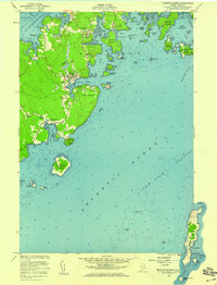 Tenants Harbor 1955 topographic map thumbnail