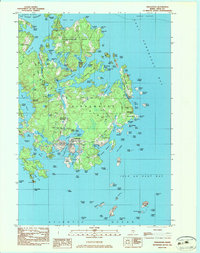 Vinalhaven 1982 topographic map thumbnail