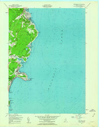 York Beach 1956 topographic map thumbnail