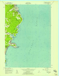 York Beach 1956 topographic map thumbnail