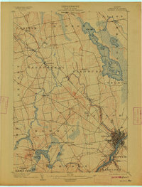 Bangor 1902 topographic map thumbnail