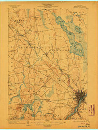 Bangor 1902 topographic map thumbnail