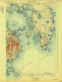 Bar Harbor 1904 topographic map thumbnail