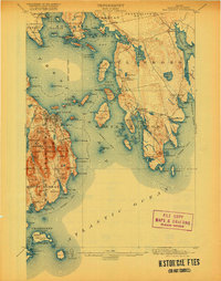 Bar Harbor 1904 topographic map thumbnail