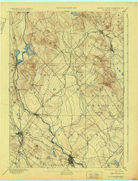 Berwick 1893 topographic map thumbnail