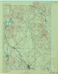 Berwick 1891 topographic map thumbnail