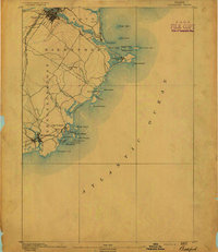 Biddeford 1891 topographic map thumbnail