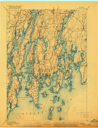Boothbay 1893 topographic map thumbnail