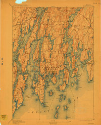 Boothbay 1893 topographic map thumbnail