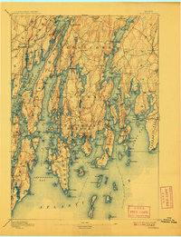 Boothbay 1893 topographic map thumbnail
