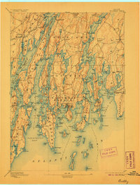 Boothbay 1893 topographic map thumbnail