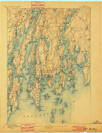 Boothbay 1893 topographic map thumbnail