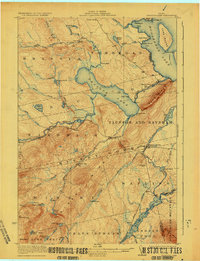Brassua Lake 1923 topographic map thumbnail
