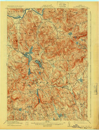 Bryant Pond 1914 topographic map thumbnail