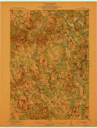 Buckfield 1913 topographic map thumbnail