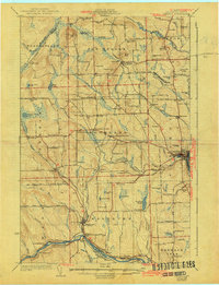 Caribou 1932 topographic map thumbnail