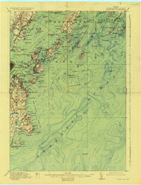 Casco Bay 1916 topographic map thumbnail
