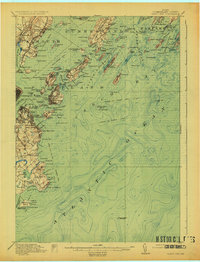 Casco Bay 1916 topographic map thumbnail