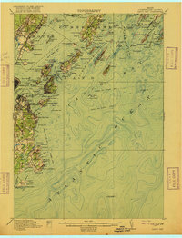 Casco Bay 1916 topographic map thumbnail