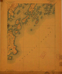 Casco Bay 1893 topographic map thumbnail