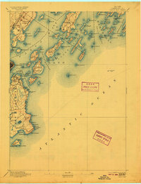 Casco Bay 1893 topographic map thumbnail