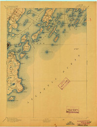 Casco Bay 1893 topographic map thumbnail