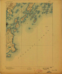 Casco Bay 1893 topographic map thumbnail