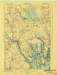 Cherryfield 1904 topographic map preview