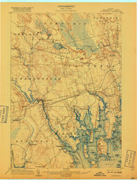 Cherryfield 1904 topographic map preview