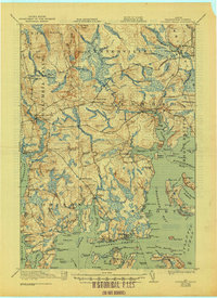 Columbia Falls 1921 topographic map thumbnail