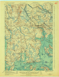 Columbia Falls 1921 topographic map thumbnail
