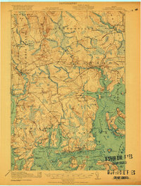 Columbia Falls 1921 topographic map thumbnail