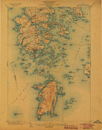 Deer Isle 1904 topographic map thumbnail